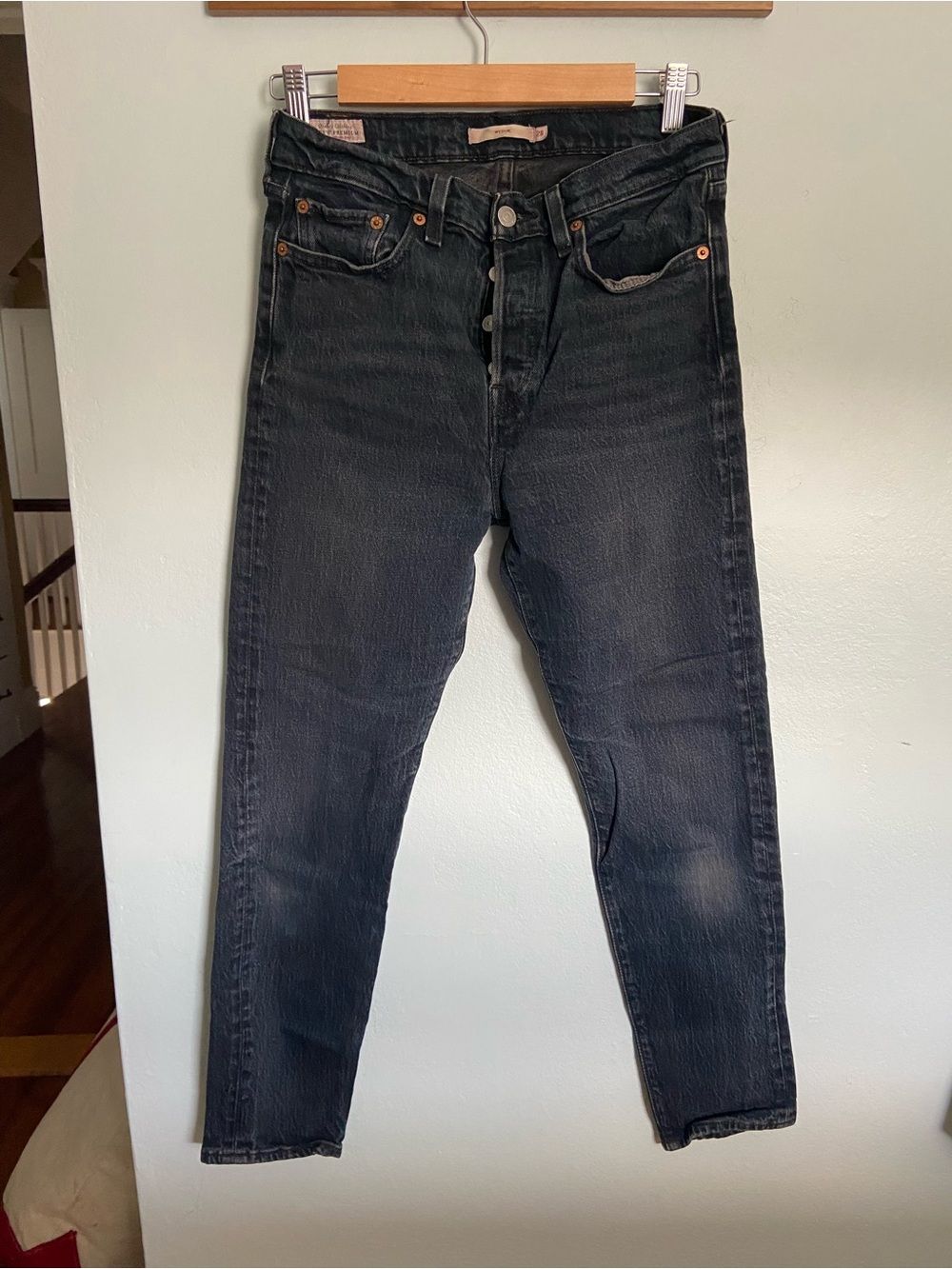 Levi's Black Slim Straight Jeans